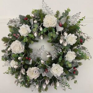 White Christmas Wreath